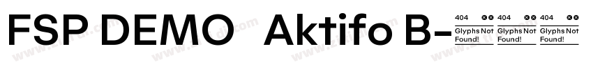 FSP DEMO   Aktifo B字体转换